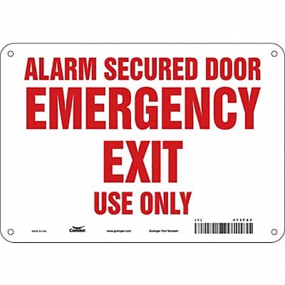 Safety Sign 7 in x 10 in Polyethylene