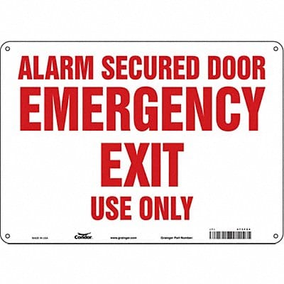 Safety Sign 10 in x 14 in Polyethylene