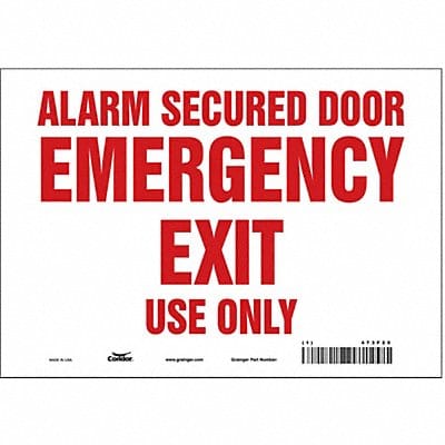 Safety Sign 7 in x 10 in Vinyl