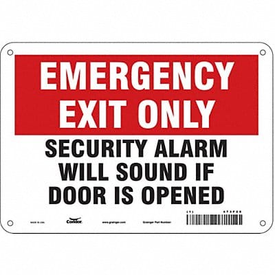 Safety Sign 7 in x 10 in Polyethylene