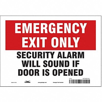 Safety Sign 7 in x 10 in Vinyl
