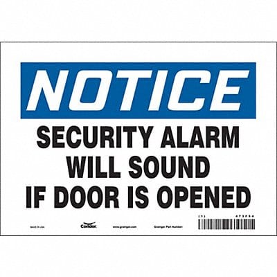 Safety Sign 7 in x 10 in Vinyl