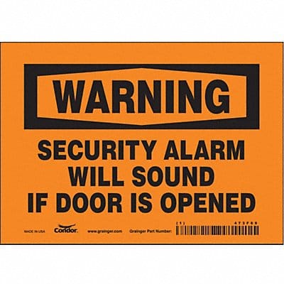 Safety Sign 5 in x 7 in Vinyl