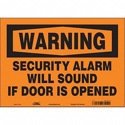 Safety Sign 10 in x 14 in Vinyl