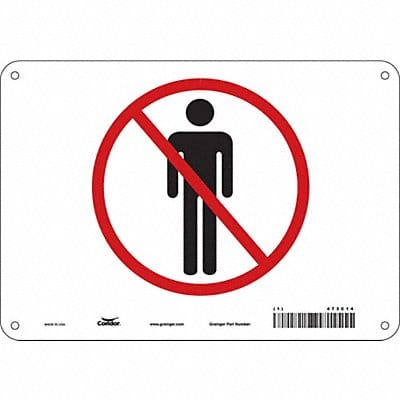 Safety Sign 7 in x 10 in Aluminum