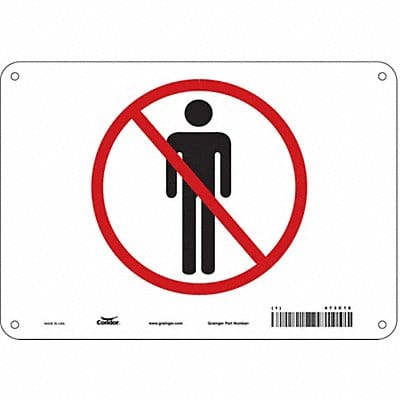 Safety Sign 7 in x 10 in Polyethylene