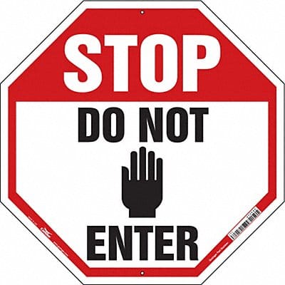 Safety Sign 24 in x 24 in Aluminum
