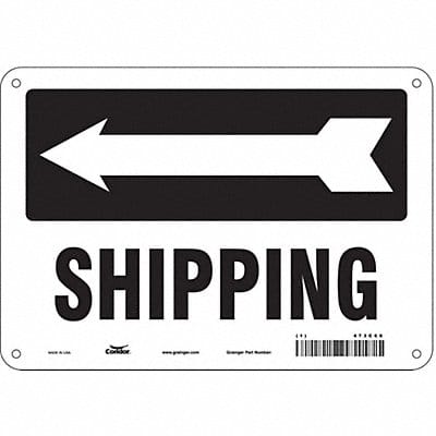 Safety Sign 7 in x 10 in Aluminum