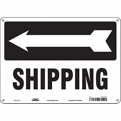 Safety Sign 10 inx14 in Aluminum