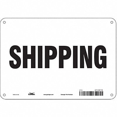 Safety Sign 7 in x 10 in Aluminum