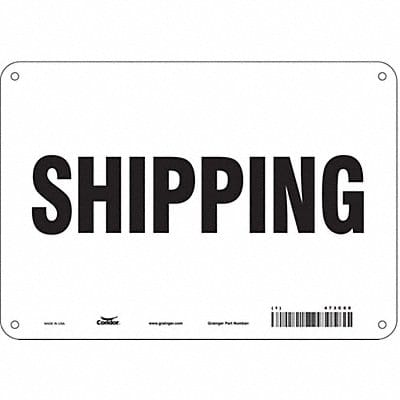 Safety Sign 7 in x 10 in Polyethylene