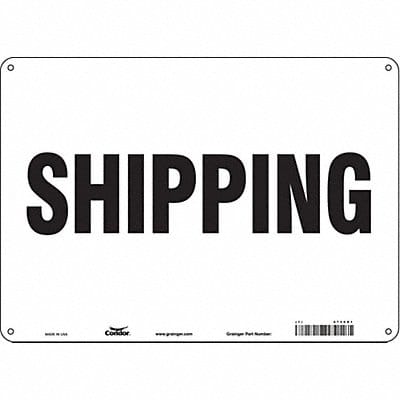 Safety Sign 10 in x 14 in Polyethylene