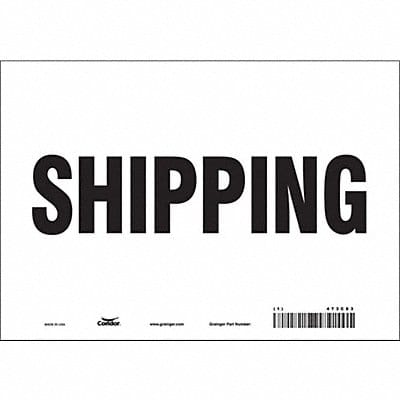 Safety Sign 7 in x 10 in Vinyl