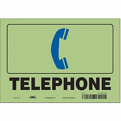 Safety Sign 7 in x 10 in Glow Vinyl