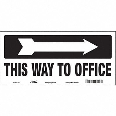 Safety Sign 6 1/2 in x 14 in Vinyl