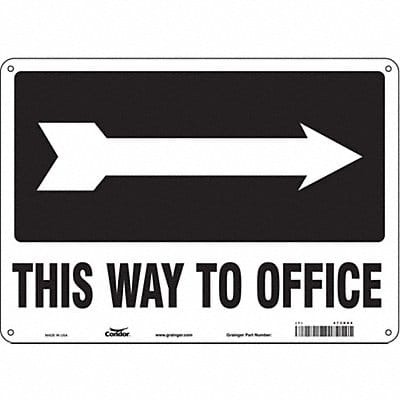 Safety Sign 10 in x 14 in Polyethylene