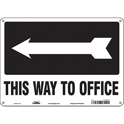 Safety Sign 10 in x 14 in Aluminum