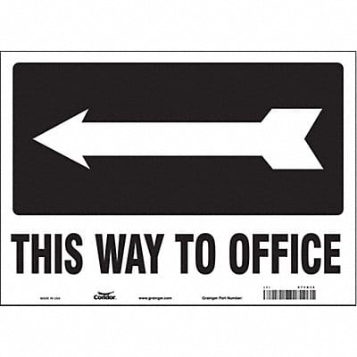 Safety Sign 10 in x 14 in Vinyl