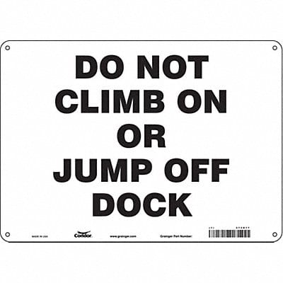 Safety Sign 10 inx14 in Aluminum