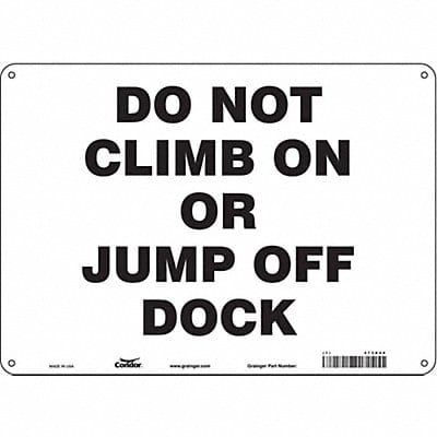 Safety Sign 10 in x 14 in Polyethylene