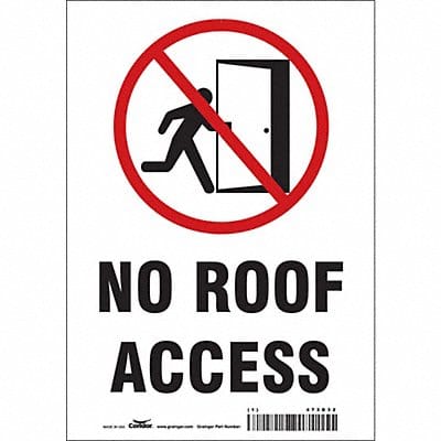 Safety Sign 10 in x 7 in Vinyl