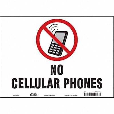 Safety Sign 10 in x 14 in Vinyl