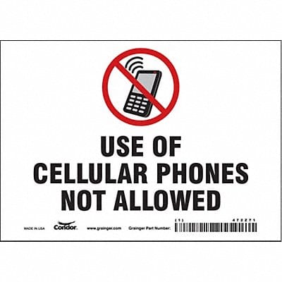 Safety Sign 5 in x 7 in Vinyl