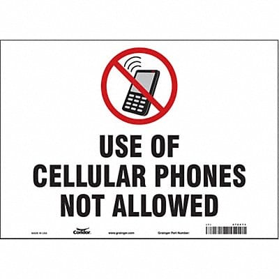 Safety Sign 10 in x 14 in Vinyl