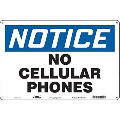 Safety Sign 12 in x 18 in Aluminum