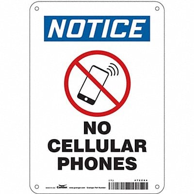 Safety Sign 10 in x 7 in Aluminum