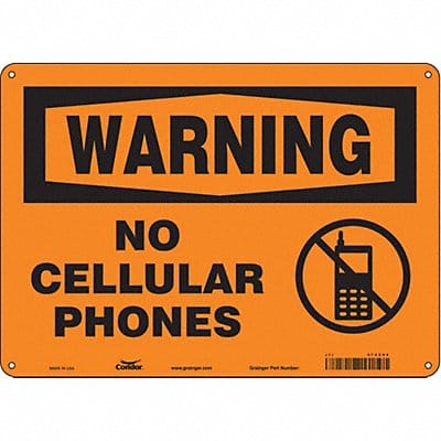 Safety Sign 10 in x 14 in Aluminum