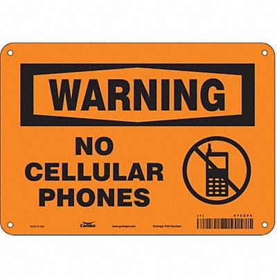 Safety Sign 7 in x 10 in Polyethylene