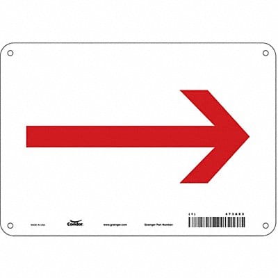 Safety Sign 7 in x 10 in Aluminum