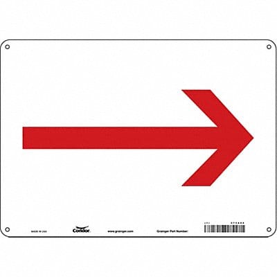 Safety Sign 10 in x 14 in Polyethylene