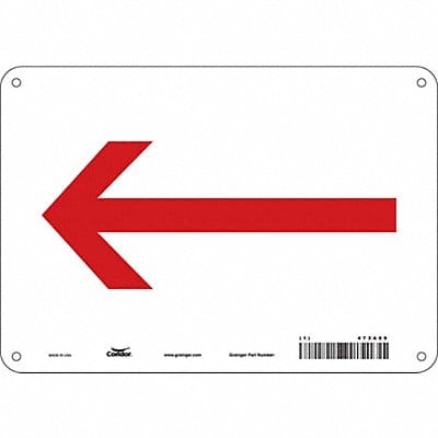 Safety Sign 7 in x 10 in Aluminum