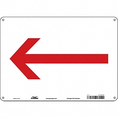 Safety Sign 10 in x 14 in Aluminum