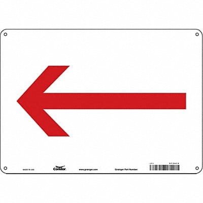 Safety Sign 10 in x 14 in Polyethylene