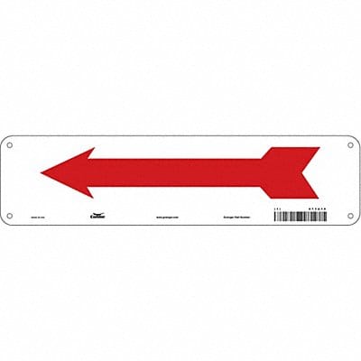 Safety Sign 3 1/2 in x 14 in Aluminum