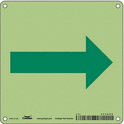 Safety Sign 6 in x 6 in Polyethylene