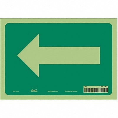 Safety Sign 7 in x 10 in Glow Vinyl