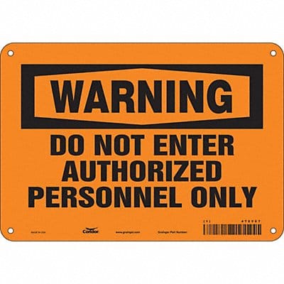 Safety Sign 7 in x 10 in Aluminum