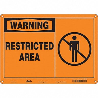 Safety Sign 10 in x 14 in Aluminum