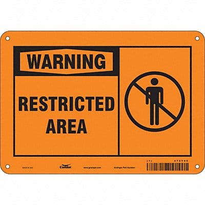 Safety Sign 7 in x 10 in Polyethylene