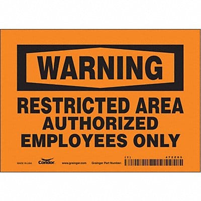 Safety Sign 5 in x 7 in Vinyl