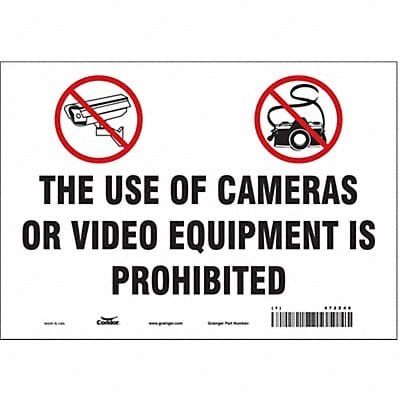 Safety Sign 7 in x 10 in Vinyl