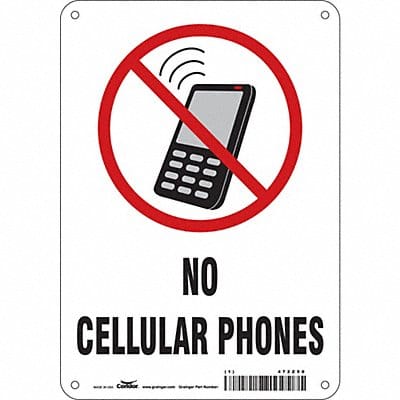 Safety Sign 10 in x 7 in Aluminum