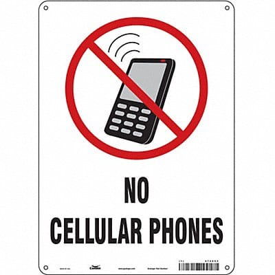 Safety Sign 14 in x 10 in Polyethylene