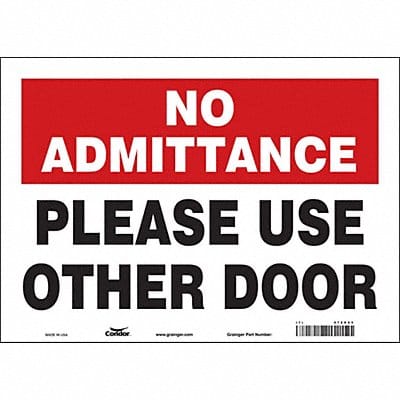 J7918 Safety Sign 10 in x 14 in Vinyl