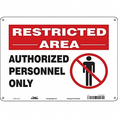 Safety Sign 10 inx14 in Polyethylene