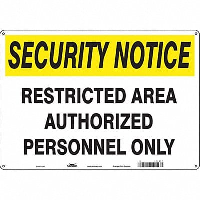 Safety Sign 14 inx20 in Aluminum
